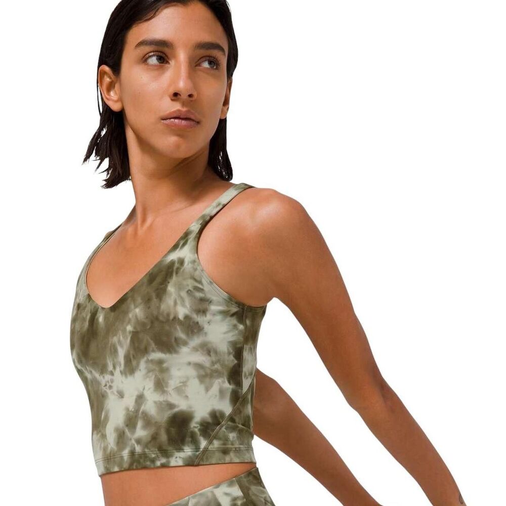 Lululemon Align Tank *Diamond Dye Diamond Dye Light Sage Army Green Dark Olive - Picture 4 of 7